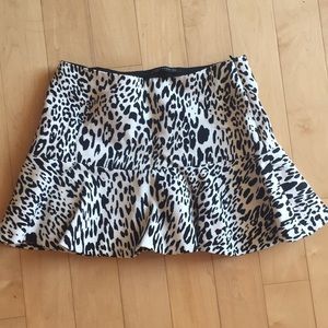 ZARA animal print skirt